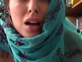 Legal age teenager Wearing Hijab Caught Filching
