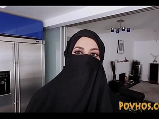 Muslim the man slattern pov sucking and riding flannel with regard to burka