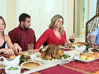 Moms crew fuck legal age teenager - hideous family thanksgiving