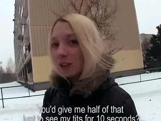 Public Detect Sucking For Savings With Mediocre Czech Babe 28