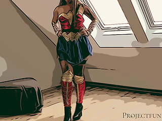 Wonder Woman Cosplay – used as if a slut, projectsexdiary