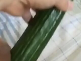 Teen sex cucumber extra stingy