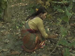 Super low-spirited desi women fucked near forest