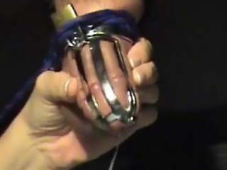 Tease & Denied In Chastity In Gloryhole By Ms. Sadie