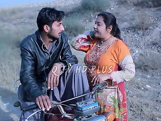 Sadaf Khan on bike ride with aunty