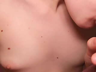 homemade blowjob and cum on tits!