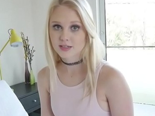 Cute blonde stepsis Lily Rader gets railed by thick cock