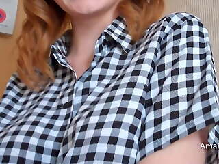 Watch me empty my load into this redhead’s mouth