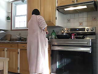 Homemade Arab Wife Doggystyle Fuck In The Kitchen