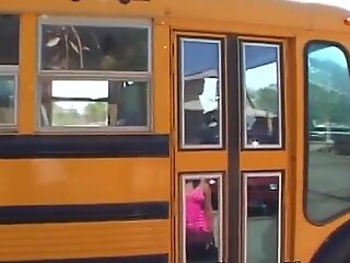 School bus driver shafting teen slutty spliced