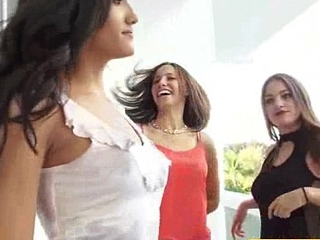 Group Intercourse At League together Upon Real Hot Sluty Girls (caroline &_ chloe) video-16