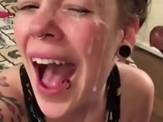 Lawful ripen teenager Old bag Takes A Massive Muddy Facial spunk fountain