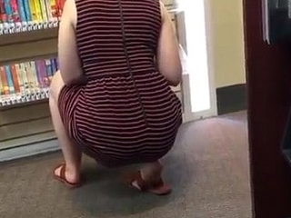 Candid - Foxy Library Pawg Teasing me at hand her Fat ass