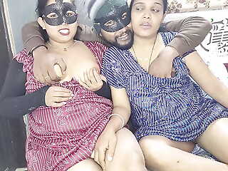 XXX threesome fucking of merry Devrani-Jethani after shellacking pussy