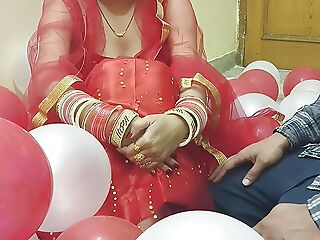 First night of a newly married Desi beautiful hot wife fucked by retrench in hindi