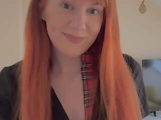 Redhead schoolgirl playing close by there herself sisterly