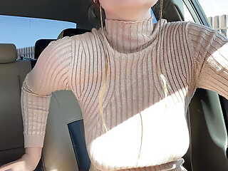 Step sister masturbates wet pussy in someone's skin front seat of someone's skin car