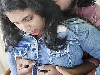 Skirt and shirt romance by Vaishnavy and Sharun Raj, Shirt open and bra show with boobs press fuck, Mallu couple hot light of one's life love