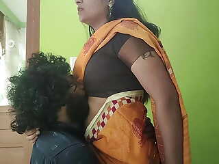 Vaishnavy and Sharun Raj long lip lock part 4, Mallu truss hot lip lock, Lip lock in saree, Saree romance with hot lip lock