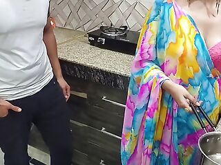 Indian Desi Bhabhi Fucked Hard by Her Devar First Time in kitchen