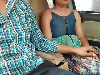 Indian Cute Teen Have a Fucked By her StepDad While Driving!!